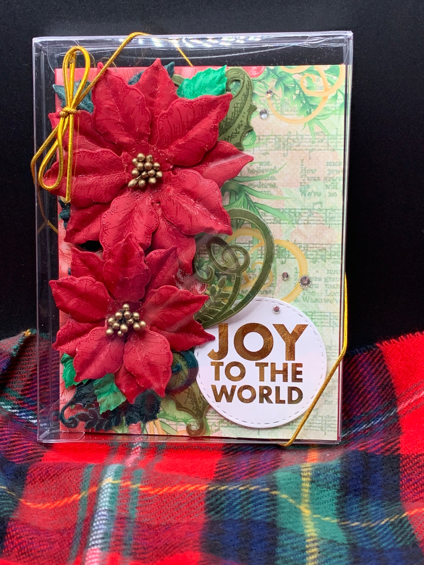 3D Poinsettia Christmas Card