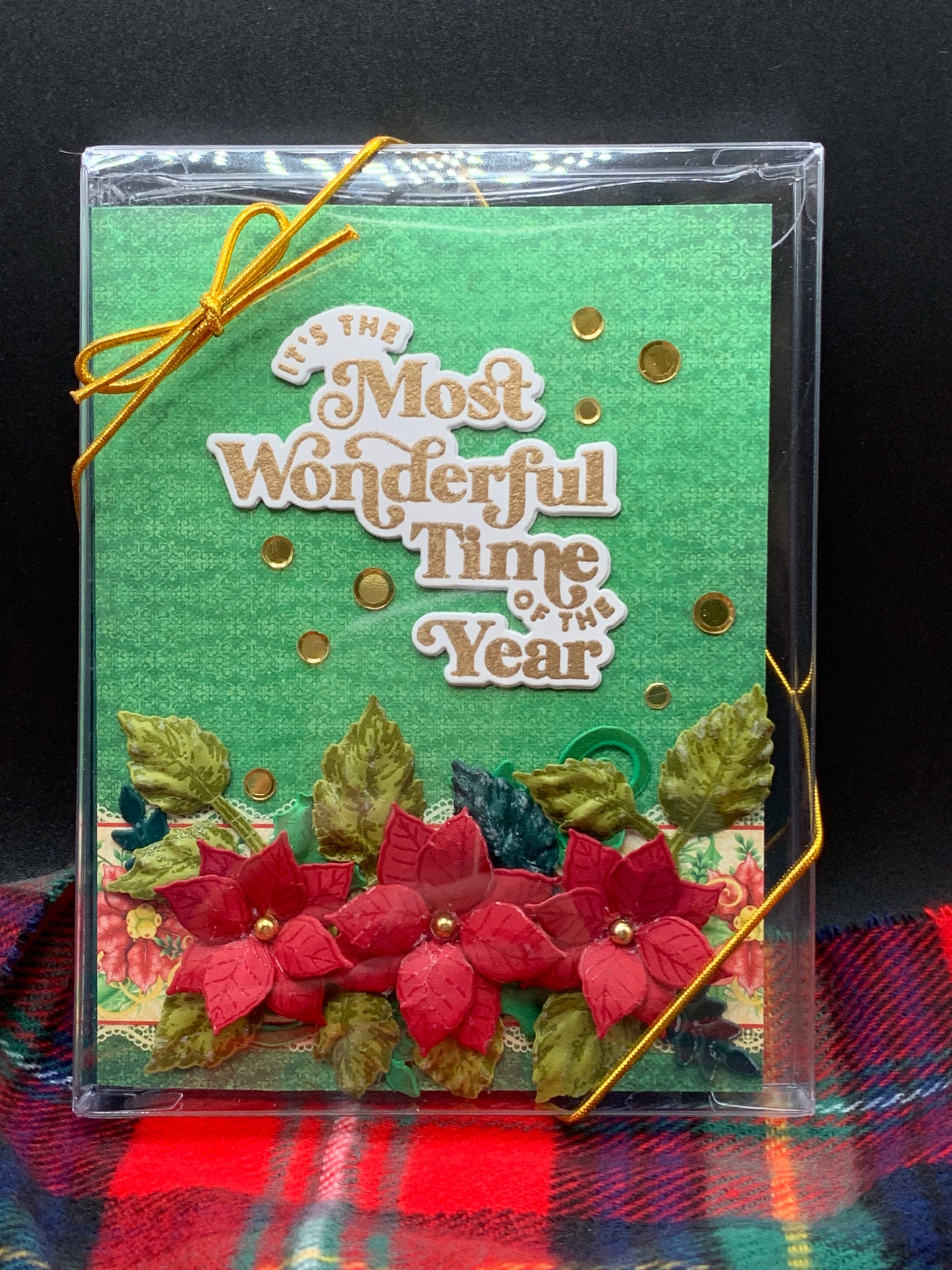 3D Poinsettia Christmas Card